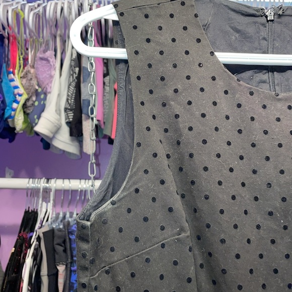 Ladies GAP Black dress feels suede like faux leather feel size 10 - Picture 7 of 9